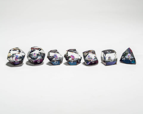URWizards D&D Multi-faceted Real Opal Gemstone Bead Dice Set