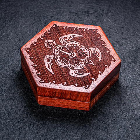 URWizards Dnd Resin Green Coral Engraved Dice Set Turtle Style