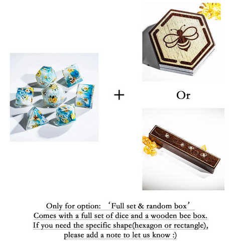 a picture of a box of dices and a picture of a box of dice