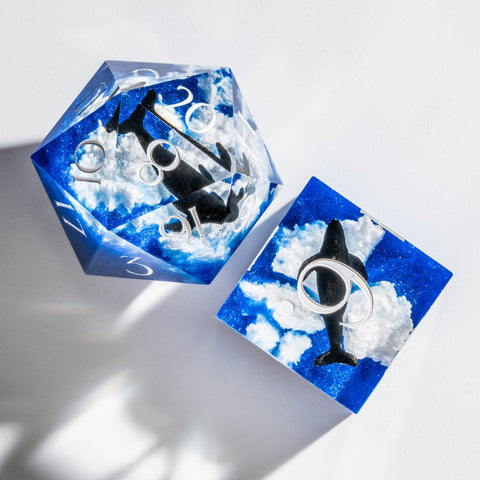 a couple of dices that are sitting on a table