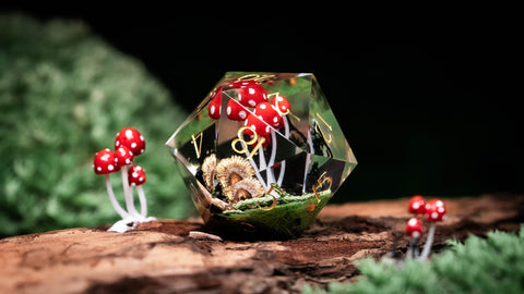 Mushroom theme dice set