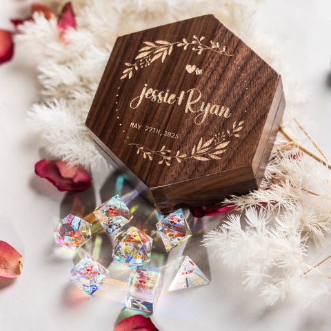 Personalisierter Hochzeitstagsgeschenkwürfel