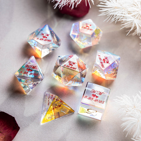 Custom Wedding Anniversary Gift Dice