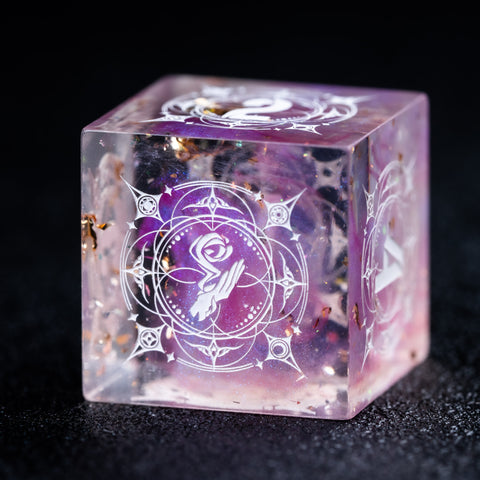 URWizards D&D Resin Fairy Engraved Dice Set Wizard - Urwizards