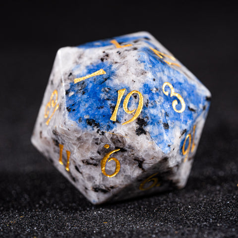 URWizards D&D K2 Jasper Gemstone Engraved Dice Set - Urwizards