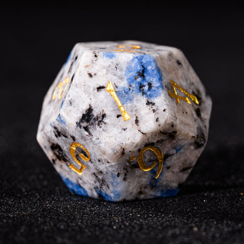 URWizards D&D K2 Jasper Gemstone Engraved Dice Set - Urwizards