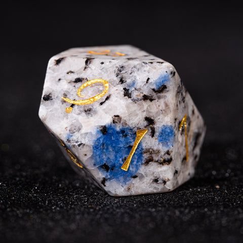 URWizards D&D K2 Jasper Gemstone Engraved Dice Set - Urwizards