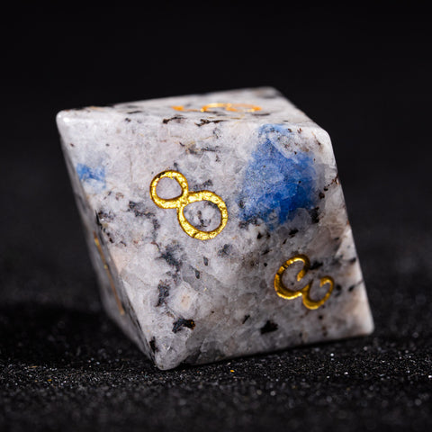 URWizards D&D K2 Jasper Gemstone Engraved Dice Set - Urwizards