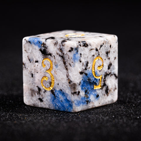 URWizards D&D K2 Jasper Gemstone Engraved Dice Set - Urwizards