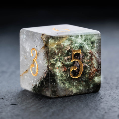URWizards D&D Phantom Quartz Gemstone Engraved Dice Set(Limited edition)