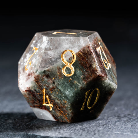 URWizards D&D Phantom Quartz Gemstone Engraved Dice Set(Limited edition)
