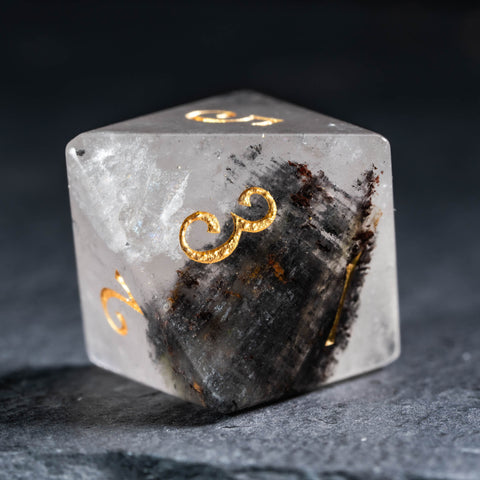 URWizards D&D Phantom Quartz Gemstone Engraved Dice Set(Limited edition)