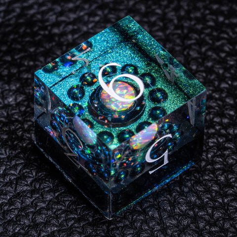 URWizards D&D Resin Engraved Dice Set The Galaxy Opal - Urwizards