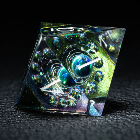 URWizards D&D Resin Engraved Dice Set The Galaxy Opal - Urwizards