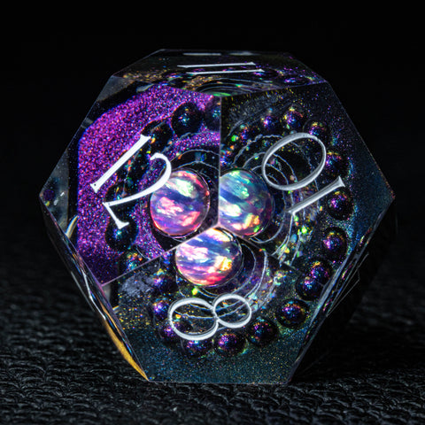 URWizards D&D Resin Engraved Dice Set The Galaxy Opal - Urwizards