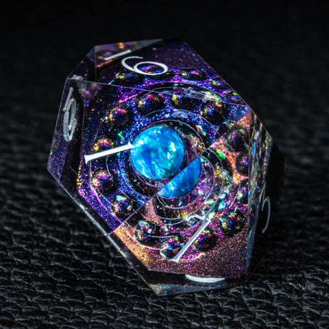 URWizards D&D Resin Engraved Dice Set The Galaxy Opal - Urwizards