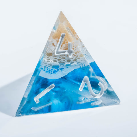 URWizards Inner-dice Handmade Sharp Edge Resin Dice Set -Sandy Beach- - Urwizards