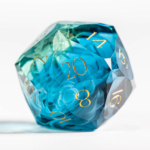 URWizards D&D Resin Tidebound Fate Engraved Dice Set Multi-faceted Style