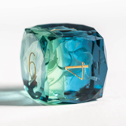 URWizards D&D Resin Tidebound Fate Engraved Dice Set Multi-faceted Style
