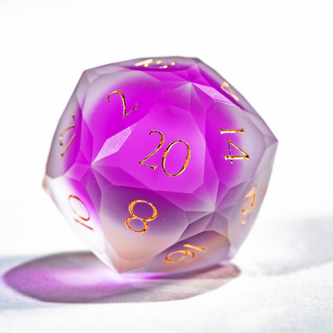 URWizards D&D Resin Frosted Rainbow Gummy Dice Set Multi-faceted Style