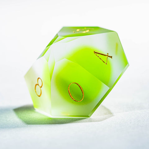 URWizards D&D Resin Frosted Rainbow Gummy Dice Set Multi-faceted Style