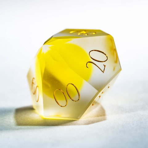 URWizards D&D Resin Frosted Rainbow Gummy Dice Set Multi-faceted Style