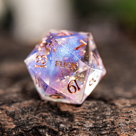 URWizards D&D Fairy Resin Engraved Dice Set YEET & F*CK - Urwizards