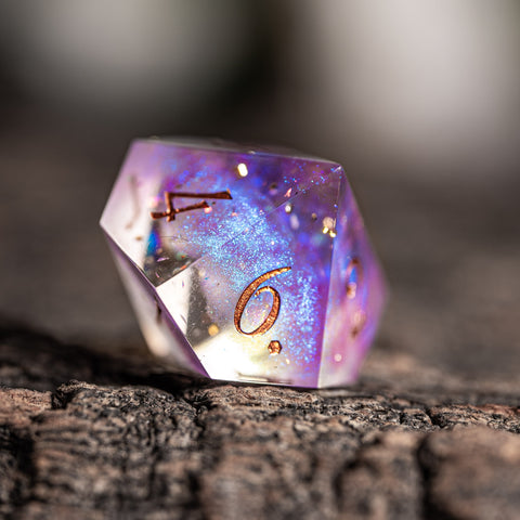 URWizards D&D Fairy Resin Engraved Dice Set YEET & OOF - Urwizards