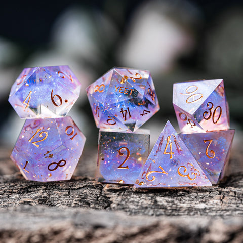 URWizards D&D Fairy Resin Engraved Dice Set YEET & F*CK - Urwizards