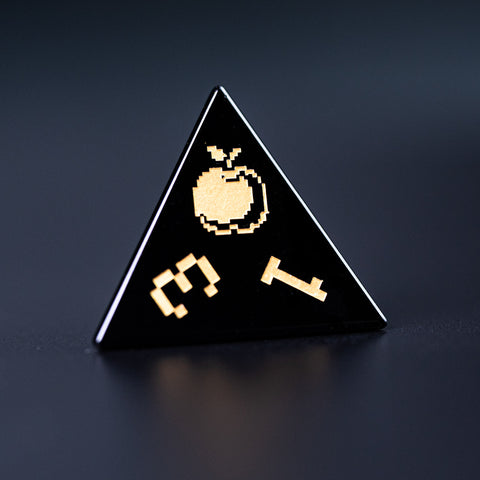 URWizards D&D Obsidian Engraved Dice Set Pixel Art RPG - Urwizards
