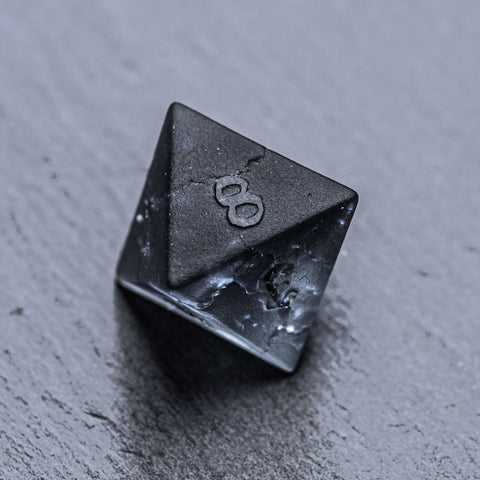 URWizards D&D Blast Dark Glass Raised Dice Set Dragon Style - Urwizards