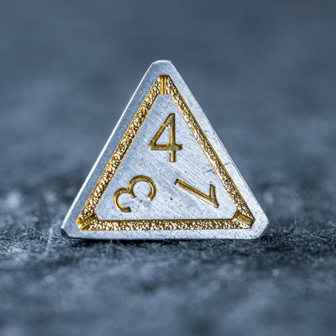 URWizards D&D Metal Dice Set Dwarf Gold Small Size - Urwizards