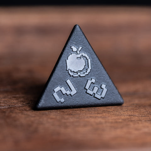 URWizards D&D Obsidian Raised Dice Set Pixel Art RPG - Urwizards