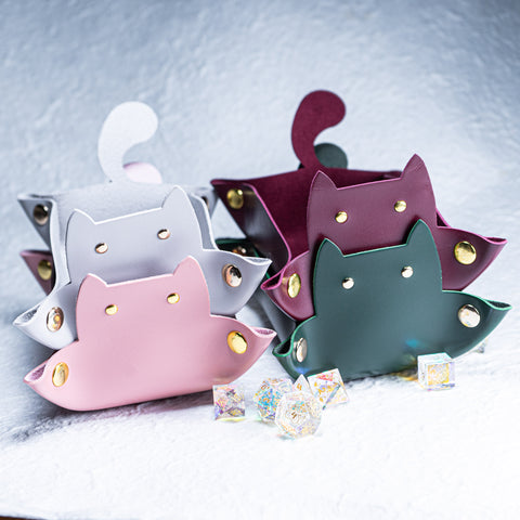 URWizards Soft PU Leather Dice Tray Cat - Urwizards