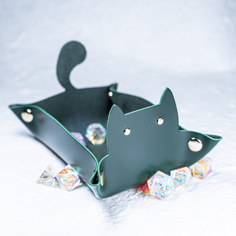 URWizards Soft PU Leather Dice Tray Cat - Urwizards