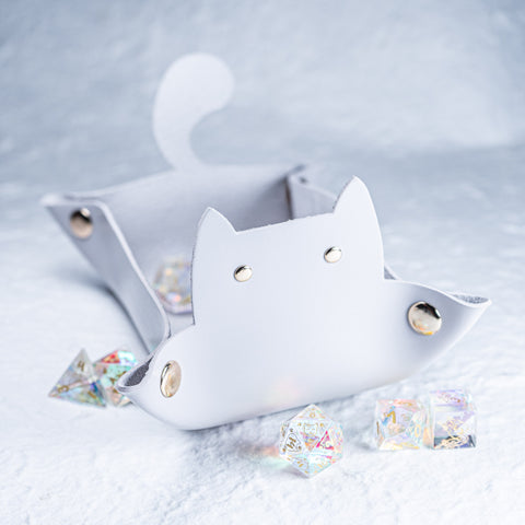 URWizards Soft PU Leather Dice Tray Cat - Urwizards