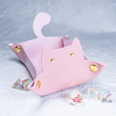 URWizards Soft PU Leather Dice Tray Cat - Urwizards
