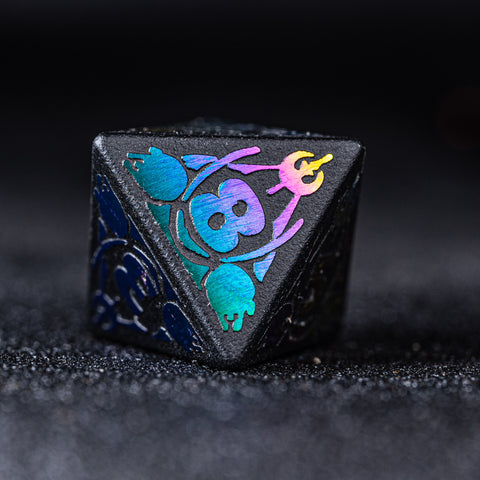 URWizards Obsidian Raised Plating Number Dice Set Star Wars - Urwizards