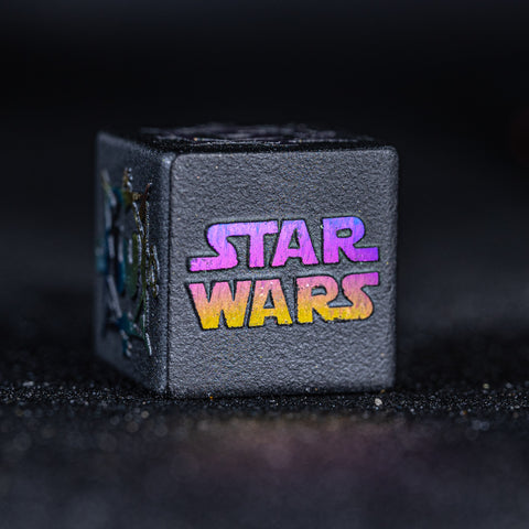URWizards Obsidian Raised Plating Number Dice Set Star Wars - Urwizards
