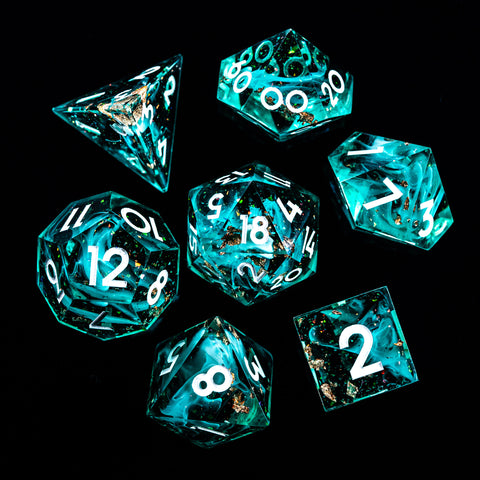 URWizards D&D Sharp Edge Eternal Forest Resin Dice Set - Urwizards