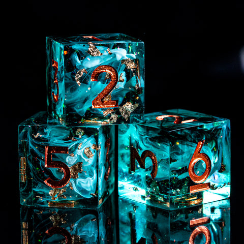 URWizards D&D Sharp Edge Eternal Forest Resin Dice Set - Urwizards
