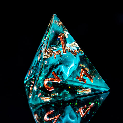 URWizards D&D Sharp Edge Eternal Forest Resin Dice Set - Urwizards