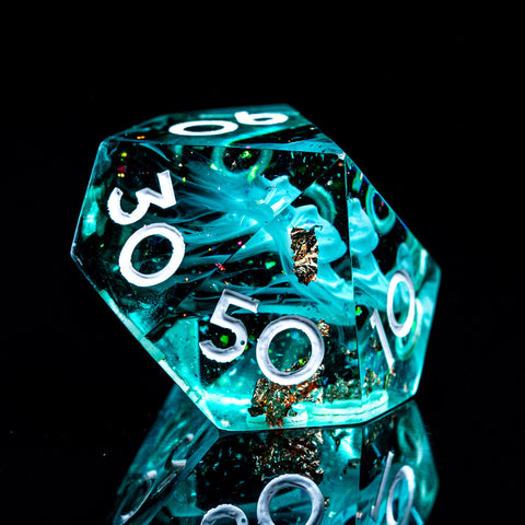 URWizards D&D Sharp Edge Eternal Forest Resin Dice Set - Urwizards