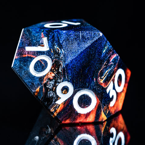 URWizards D&D Stabilized Wood Dice Set Phoenix - Urwizards