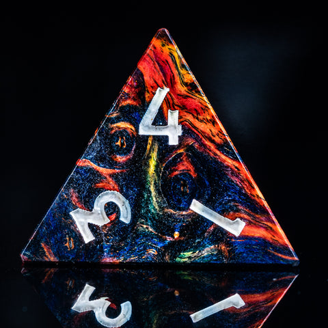 URWizards D&D Stabilized Wood Dice Set Phoenix - Urwizards