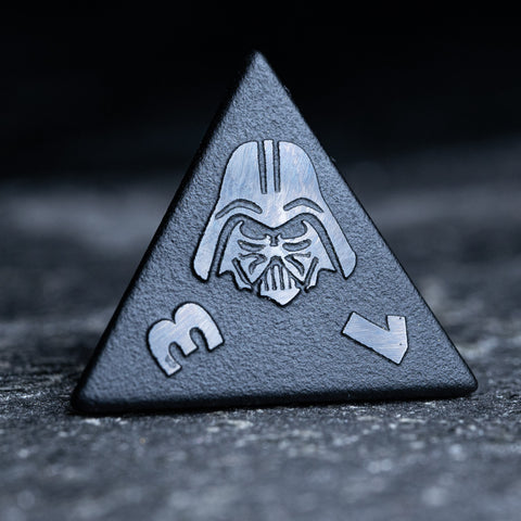 URWizards D&D Obsidian Gemstone Raised Dice Set Darth Vader - Urwizards