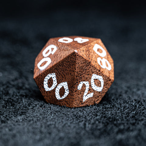 URWizards D&D Walnut Wood Dice Set - Urwizards