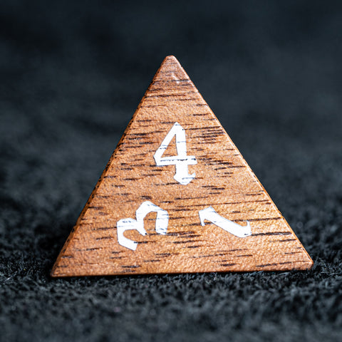 URWizards D&D Walnut Wood Dice Set - Urwizards