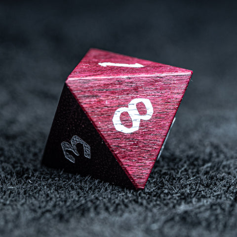 URWizards D&D Purpleheart Wood Dice Set - Urwizards