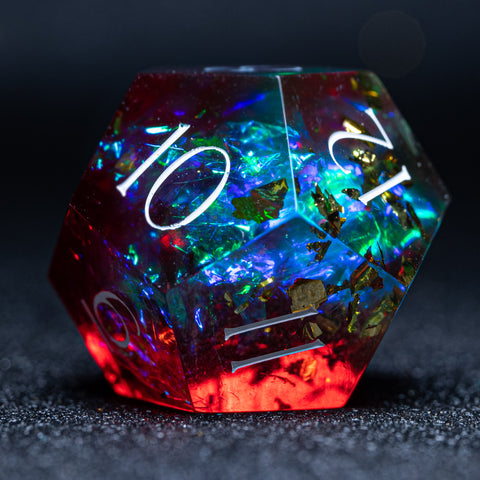 URWizards D&D Toxic Resin Engraved Dice Set Fuck You Fuck Me Style - Urwizards